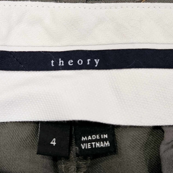 Theory Olive Green Women's Wool Pants size 4 - Picture 2 of 8